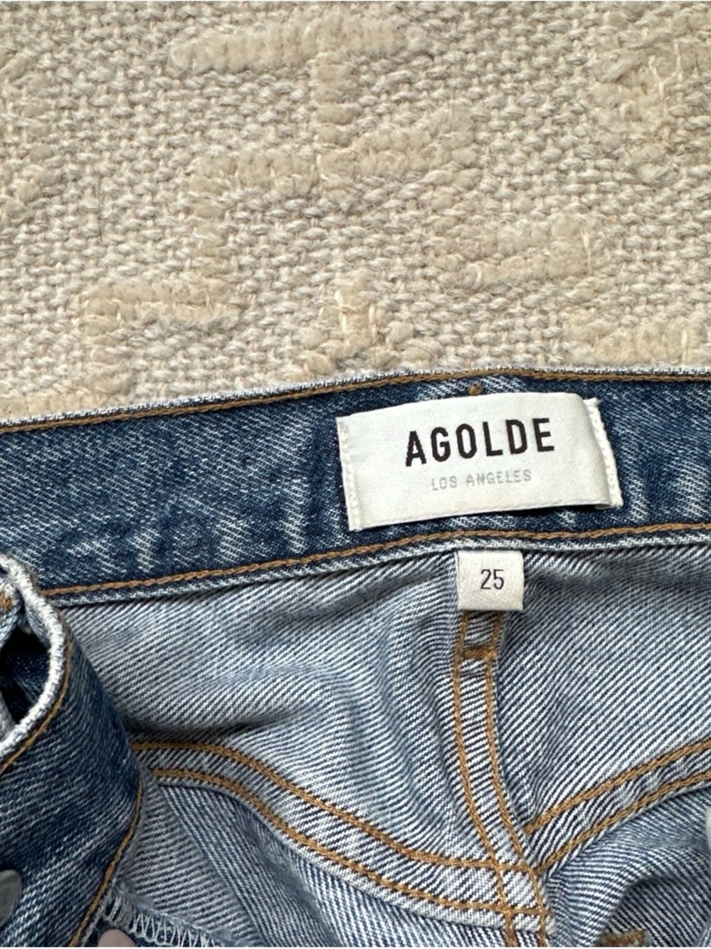 AGOLDE Light Wash High-Rise Women's Jeans